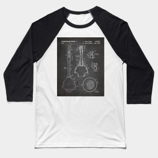 Toilet Plunger Patent - Housewarming Bathroom Art - Black Chalkboard Baseball T-Shirt